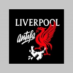 Liverpool - Antifa  mikina s kapucou stiahnutelnou šnúrkami a klokankovým vreckom vpredu 